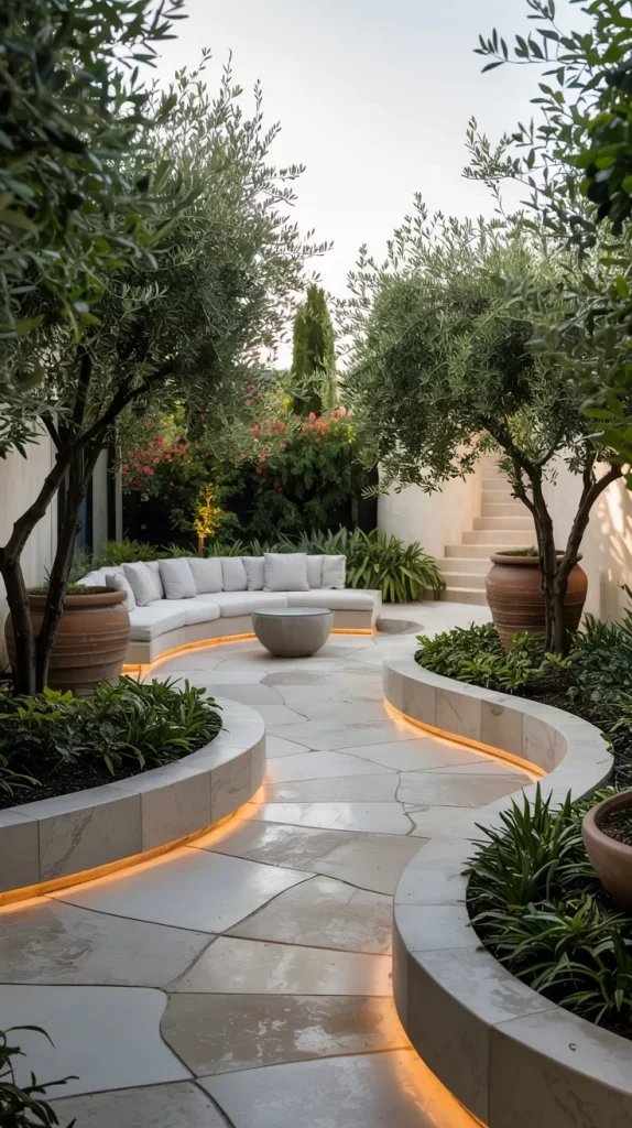 59 Curved Patio Ideas 2026 For Stylish Modern Outdoor Living