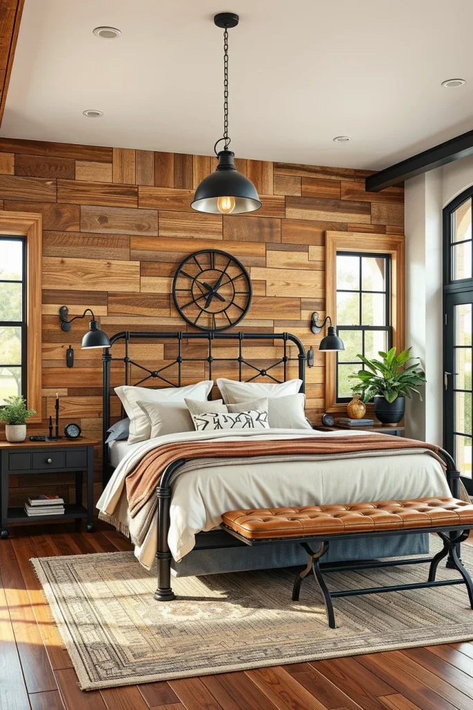 60 Cozy Farmhouse Barndominium Bedroom Decor Ideas For A Warm Rustic Retreat