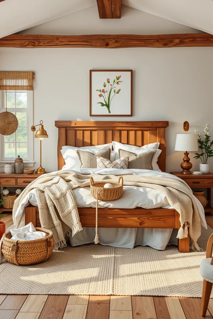 60 Cozy Farmhouse Barndominium Bedroom Decor Ideas For A Warm Rustic Retreat