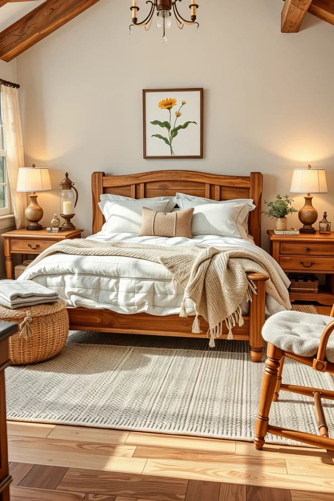 60 Cozy Farmhouse Barndominium Bedroom Decor Ideas For A Warm Rustic Retreat