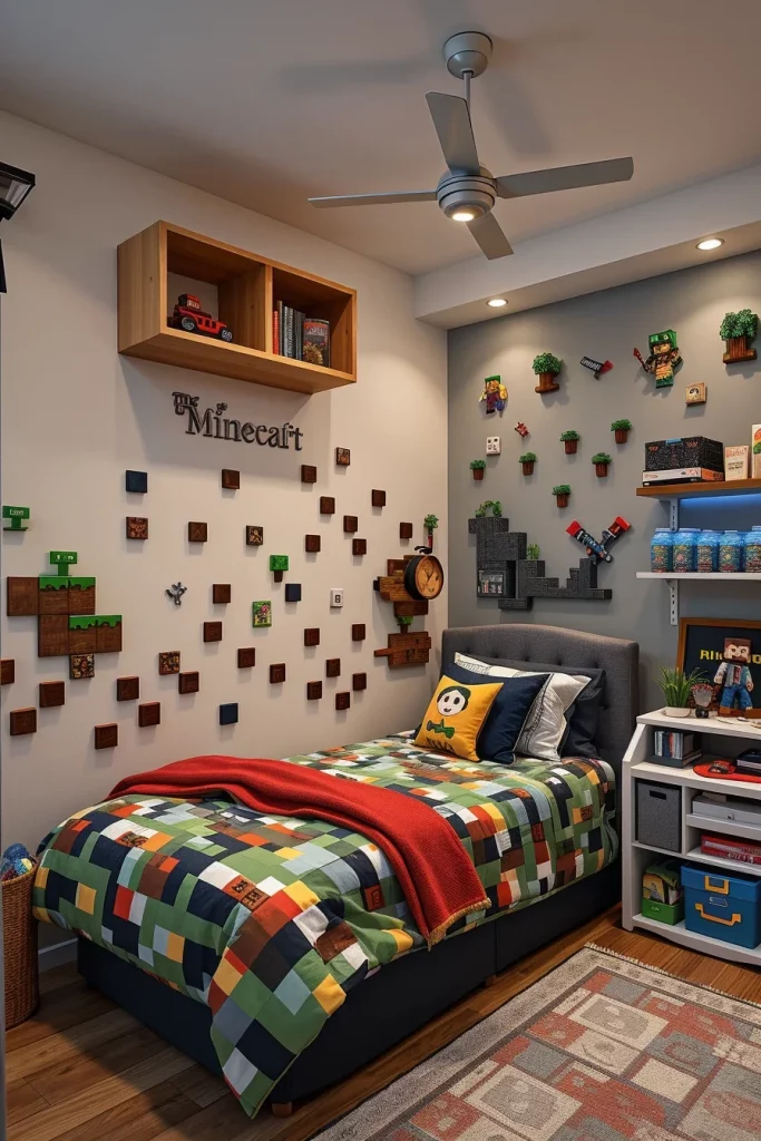 58 Minecraft Bedroom Makeover For Boys Ideas That Look Fun And Creative