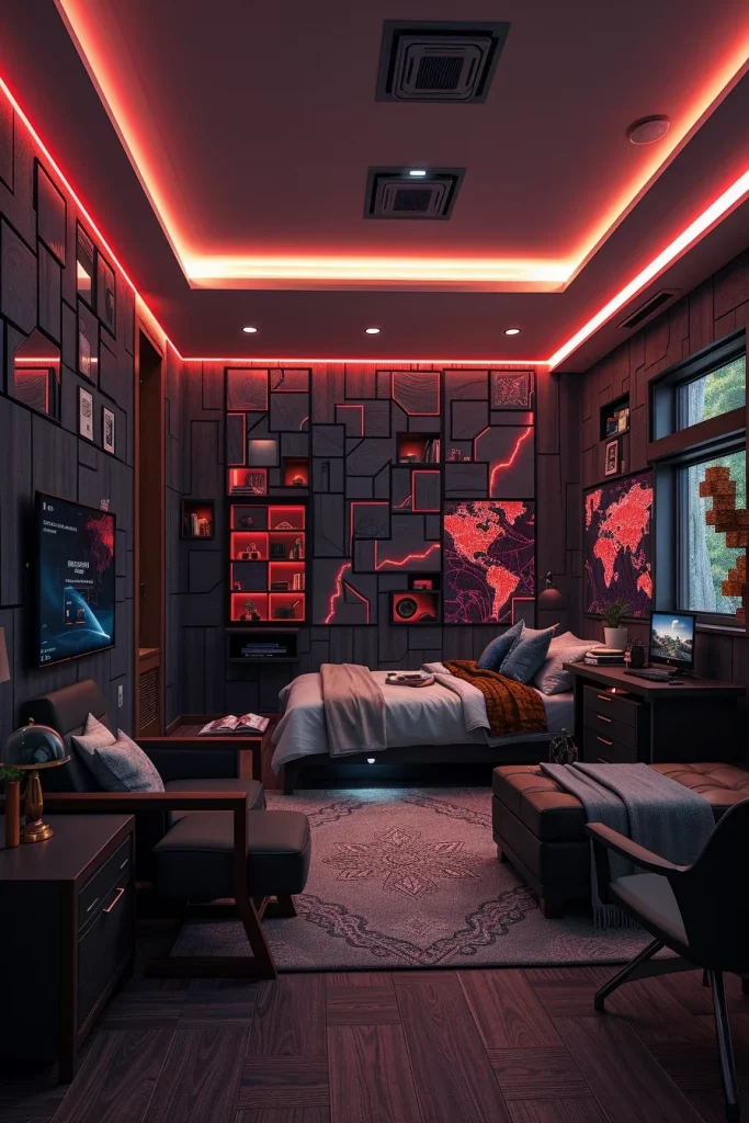 61 Modern Minecraft Bedroom Design Ideas For Stylish Gamer Rooms