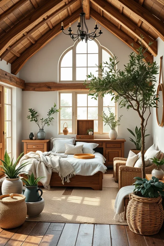 60 Cozy Farmhouse Barndominium Bedroom Decor Ideas For A Warm Rustic Retreat