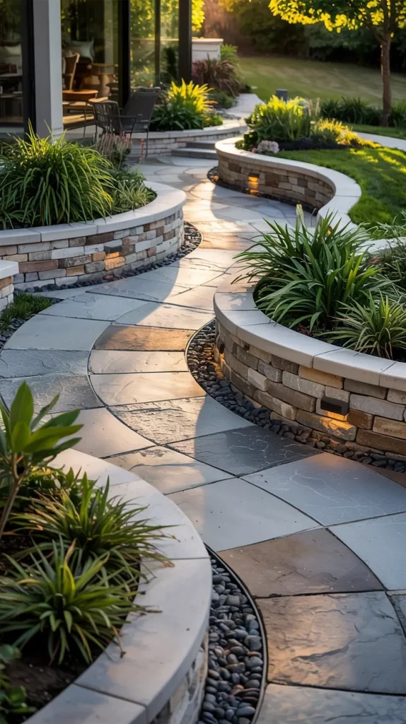 59 Curved Patio Ideas 2026 For Stylish Modern Outdoor Living