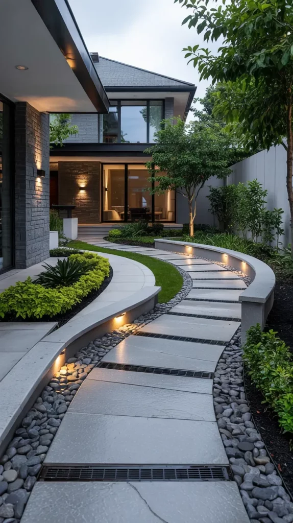 60 Curved Pathways And Entryways 2026 For Elegant Outdoor Design
