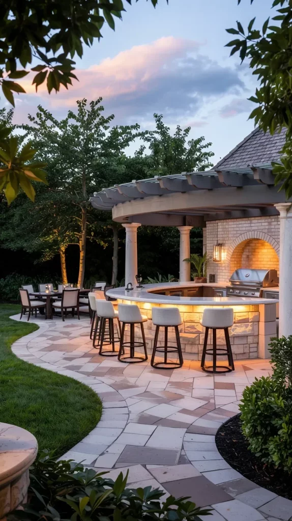 57 Circular Patio Ideas 2026 for Stylish Modern Outdoor Living