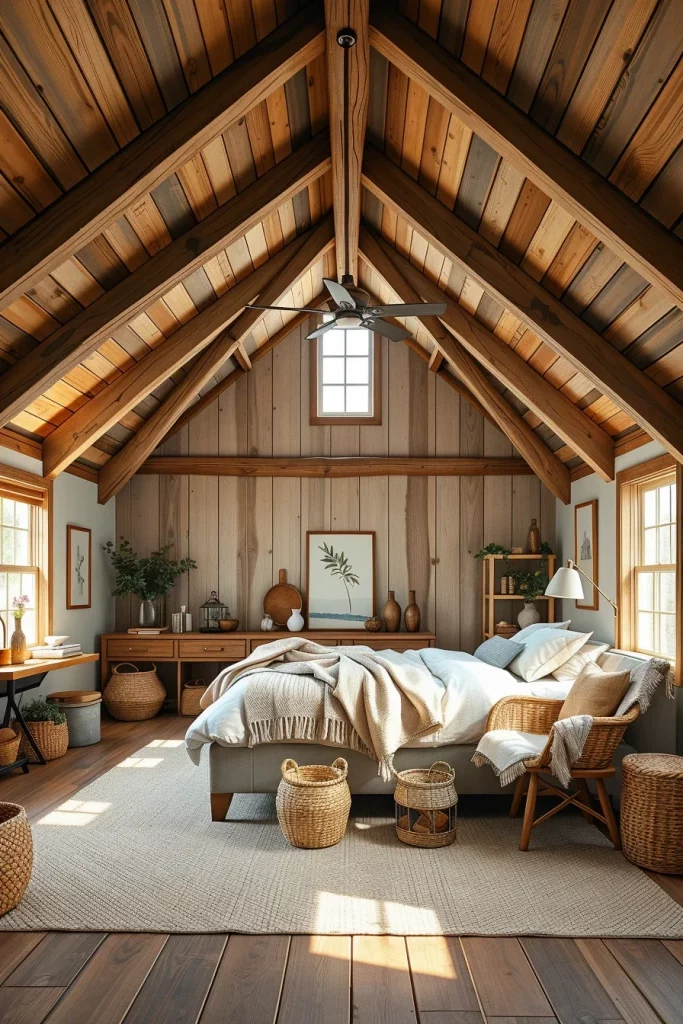 60 Cozy Farmhouse Barndominium Bedroom Decor Ideas For A Warm Rustic Retreat
