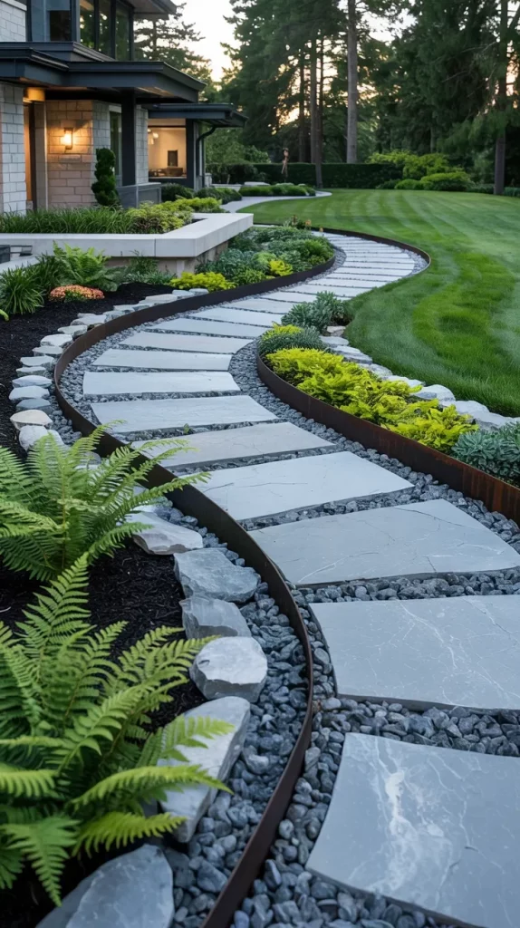 60 Curved Pathways And Entryways 2026 For Elegant Outdoor Design
