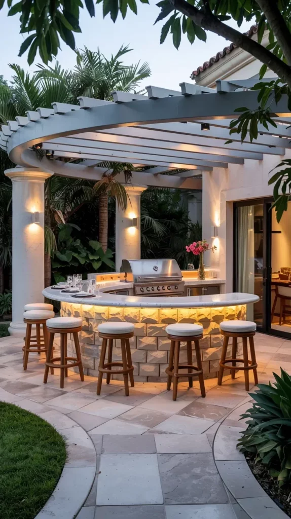 57 Circular Patio Ideas 2026 for Stylish Modern Outdoor Living