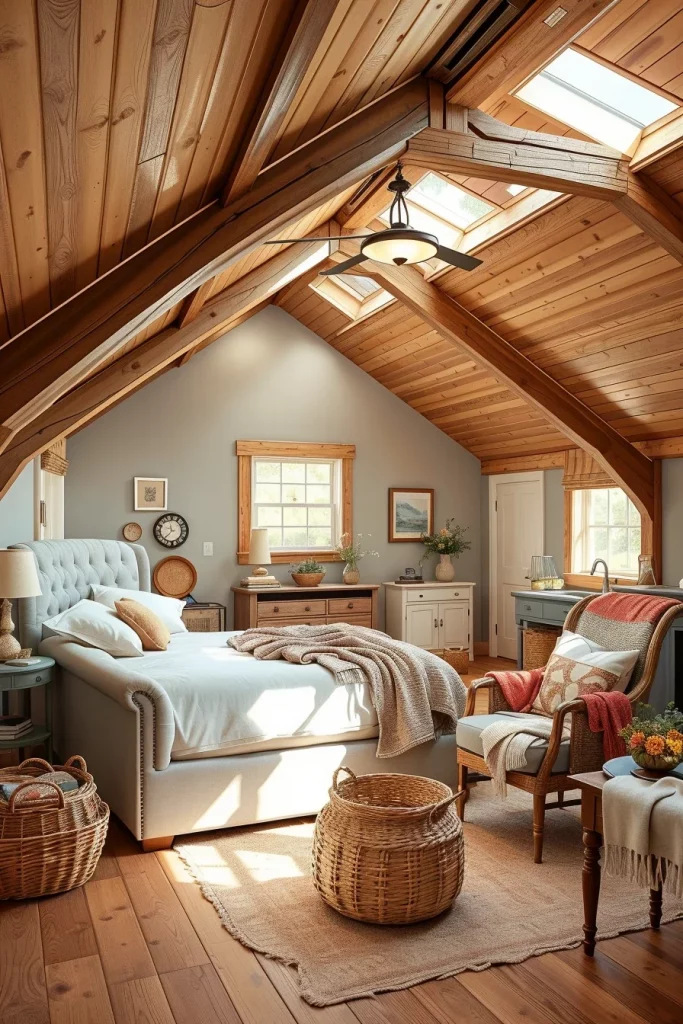 60 Cozy Farmhouse Barndominium Bedroom Decor Ideas For A Warm Rustic Retreat