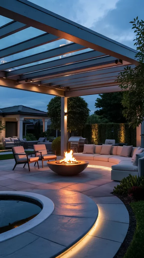 59 Curved Patio Ideas 2026 For Stylish Modern Outdoor Living