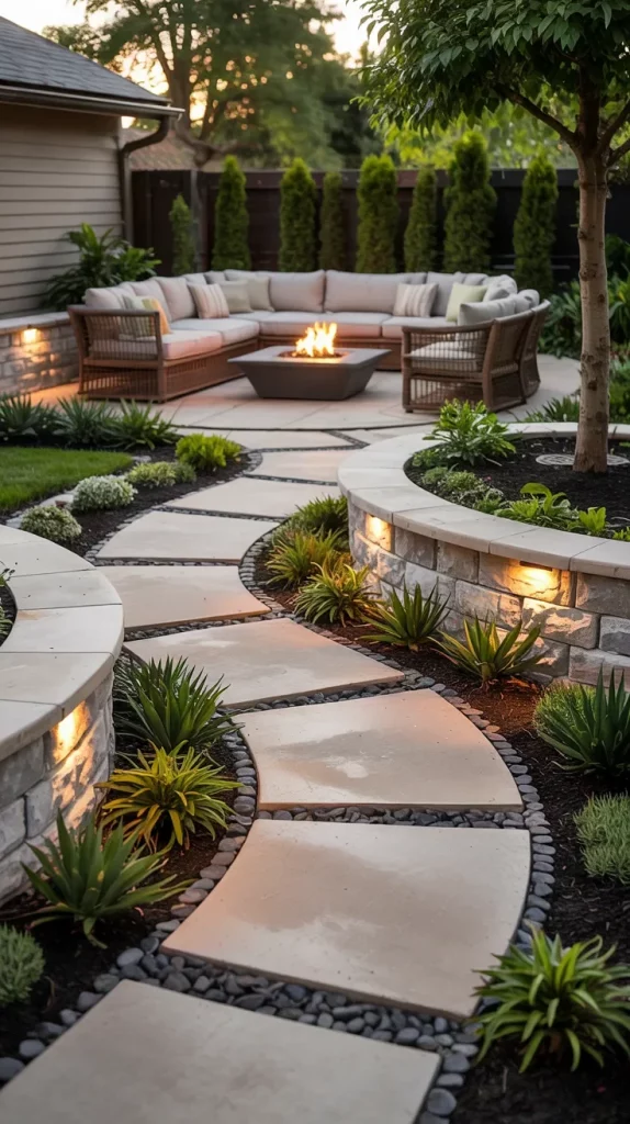 59 Curved Patio Ideas 2026 For Stylish Modern Outdoor Living