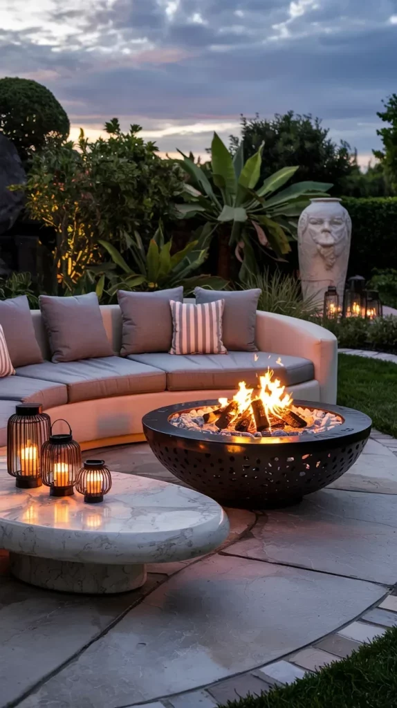 57 Circular Patio Ideas 2026 for Stylish Modern Outdoor Living