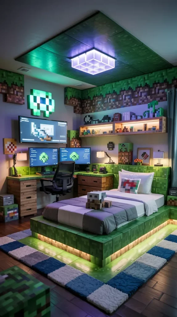 58 Creative Minecraft Bedroom Themes For The Ultimate Gamer Space
