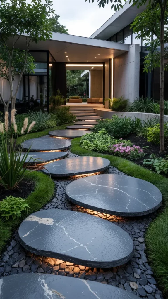 60 Curved Pathways And Entryways 2026 For Elegant Outdoor Design