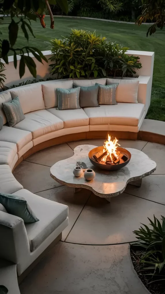 57 Circular Patio Ideas 2026 for Stylish Modern Outdoor Living