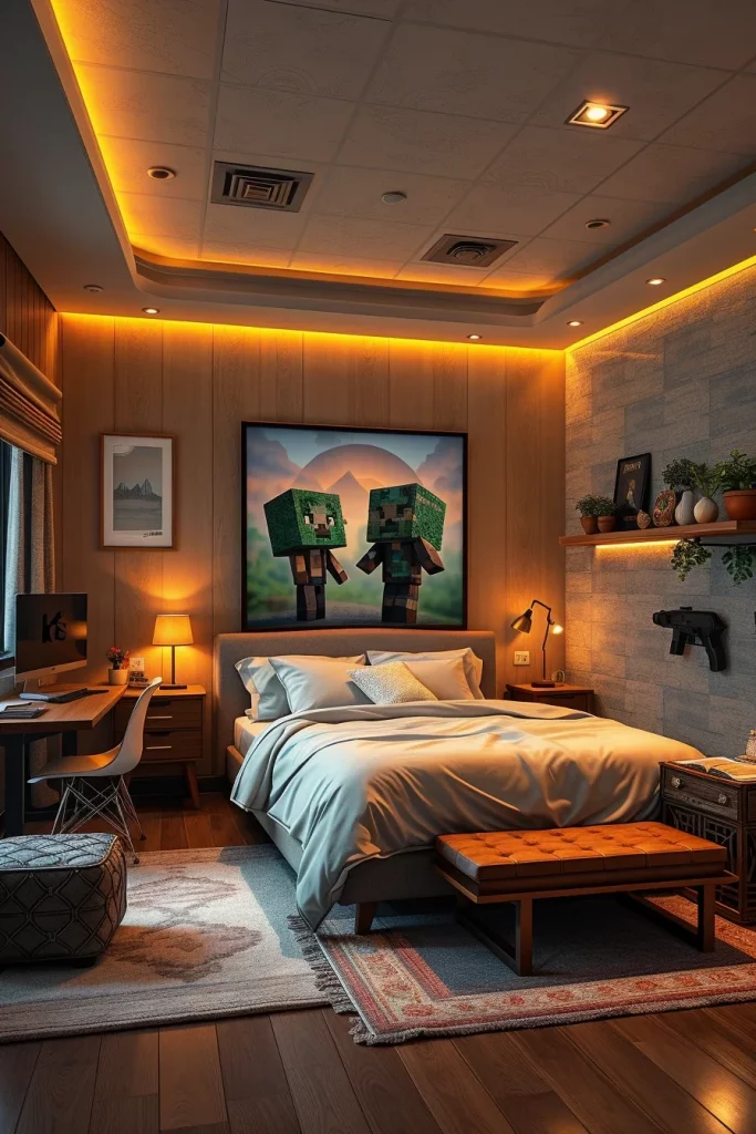 61 Modern Minecraft Bedroom Design Ideas For Stylish Gamer Rooms