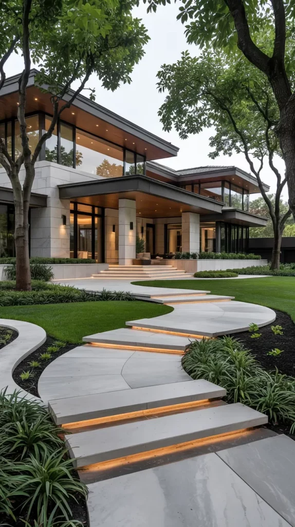 60 Curved Pathways And Entryways 2026 For Elegant Outdoor Design