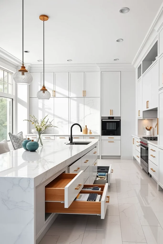 57 White Modern Kitchen Storage Design Ideas For A Stylish And Organized Home