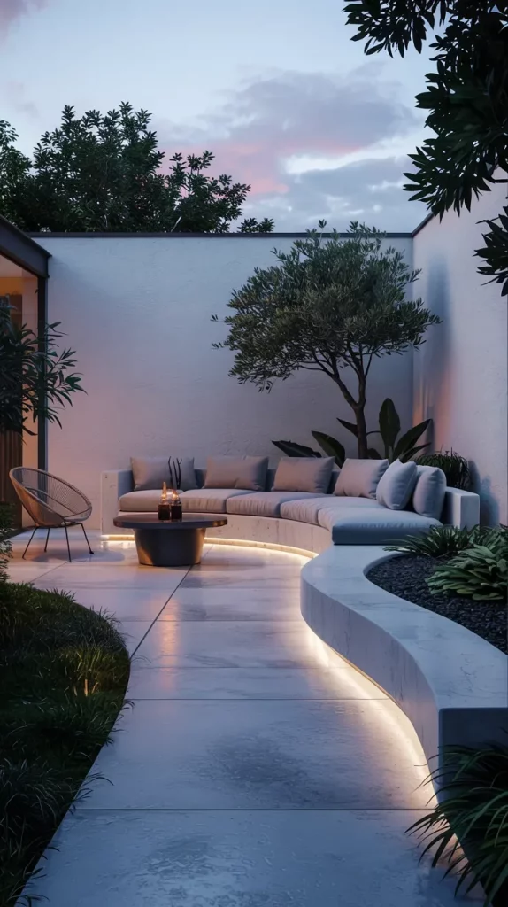 59 Curved Patio Ideas 2026 For Stylish Modern Outdoor Living