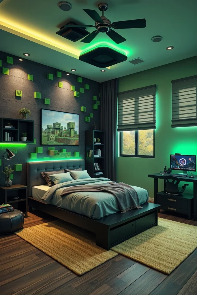 61 Modern Minecraft Bedroom Design Ideas For Stylish Gamer Rooms