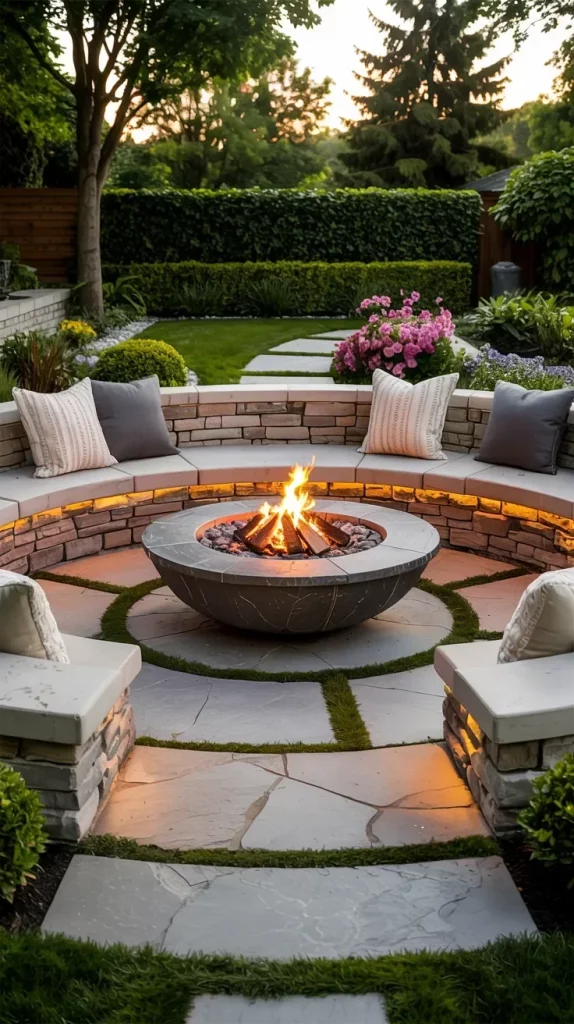 57 Circular Patio Ideas 2026 for Stylish Modern Outdoor Living