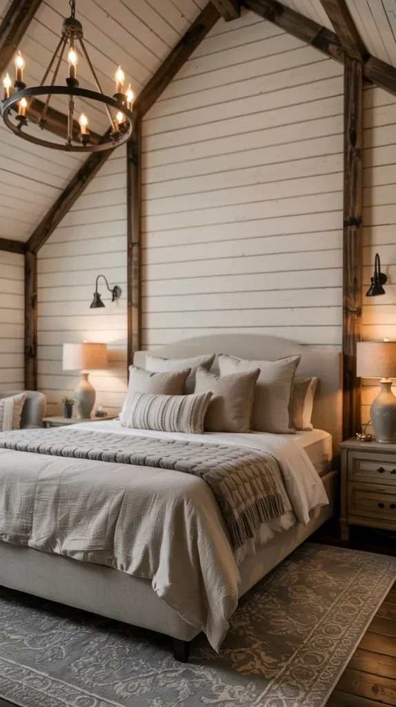 60 Cozy Farmhouse Barndominium Bedroom Decor Ideas For A Warm Rustic Retreat