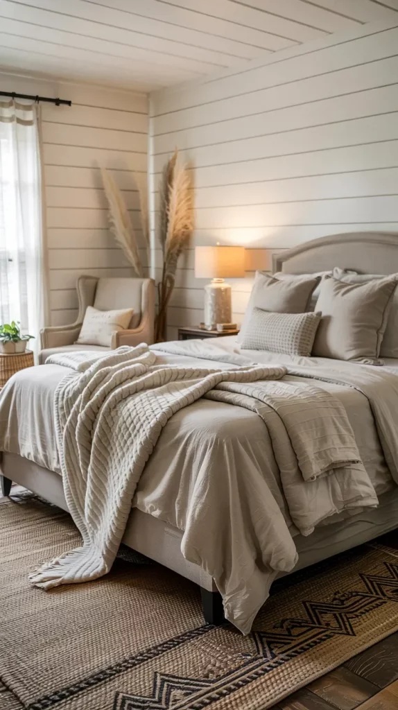 60 Cozy Farmhouse Barndominium Bedroom Decor Ideas For A Warm Rustic Retreat