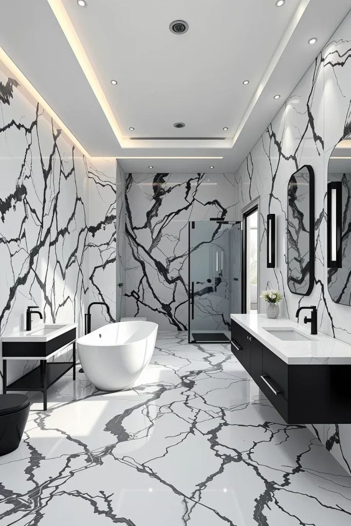 54 Black And White Bathroom Decor Ideas For A Stylish And Timeless Space