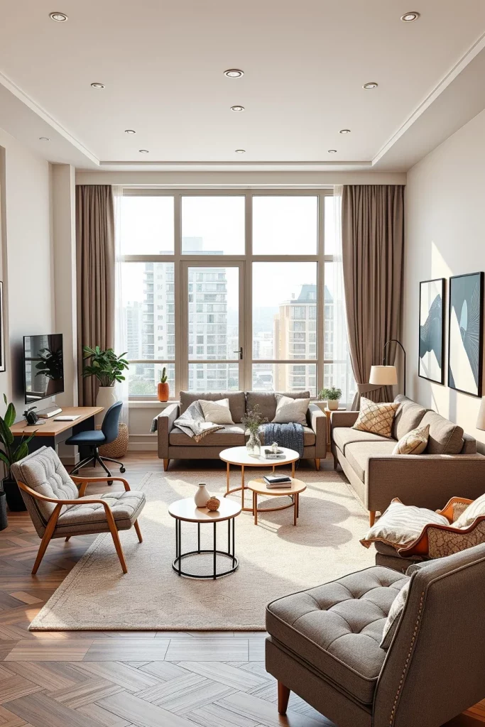 59 Small Apartment Living Room Design Ideas For Stylish And Functional Spaces