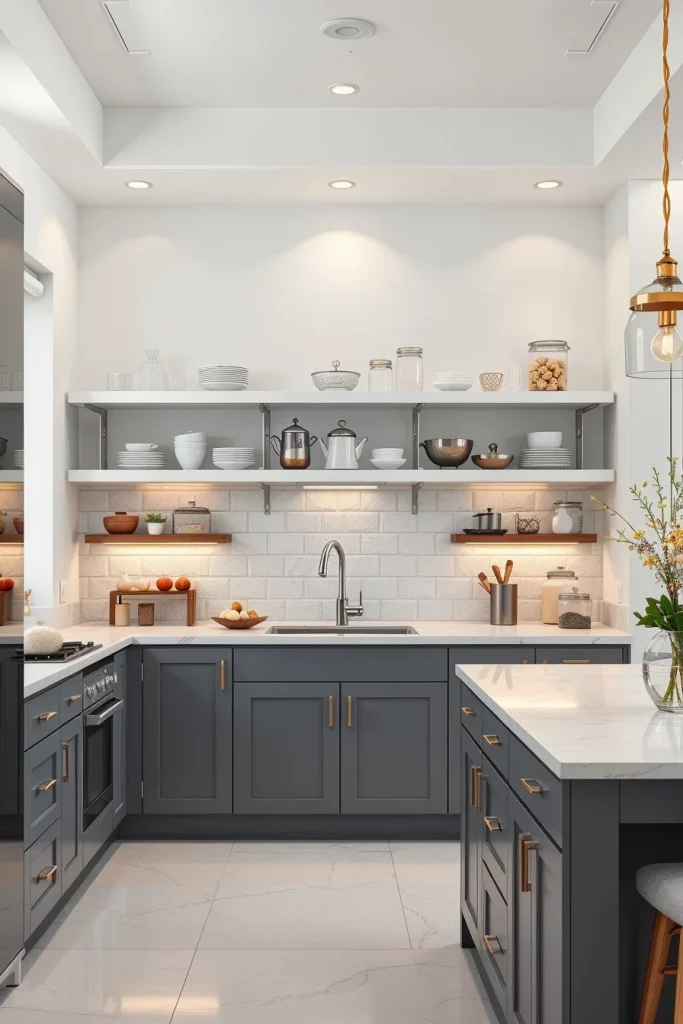 56 Gray White Kitchen Organization Ideas For A Stylish And Clutter-Free Space