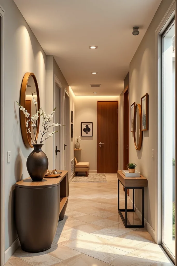 53 Curved Furniture Small Hallway Design Ideas For A Stylish And Space-Saving Entryway
