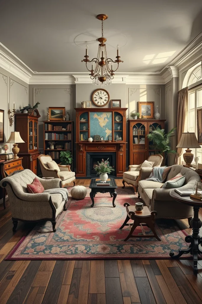 57 Vintage Living Room Decor Ideas For A Timeless And Cozy Home