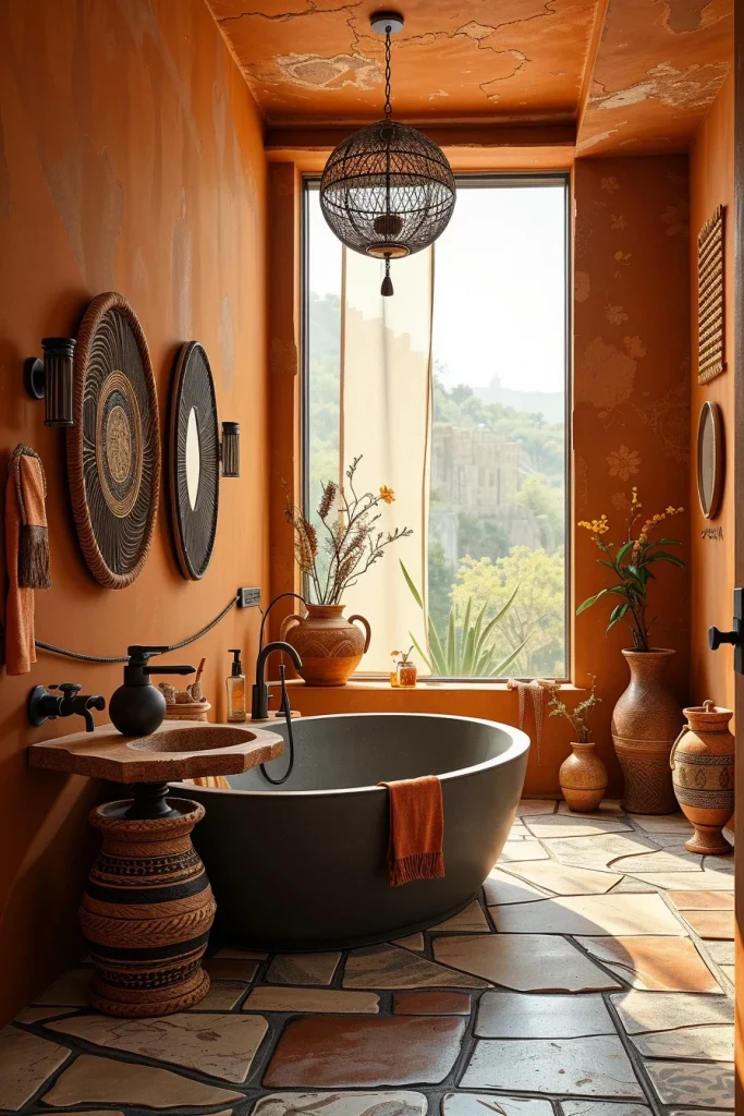 54 Modern Afrohemian Bathroom Decor Ideas For A Stylish And Relaxing Space