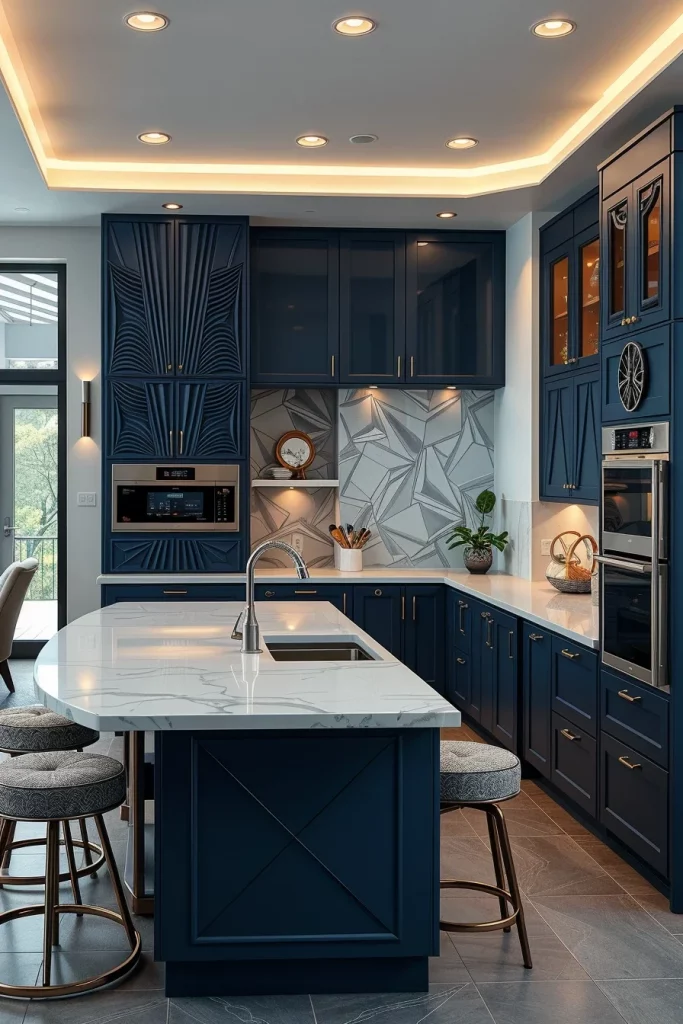 56 Navy Blue Kitchen Interior Design Ideas For A Stylish And Artistic Home