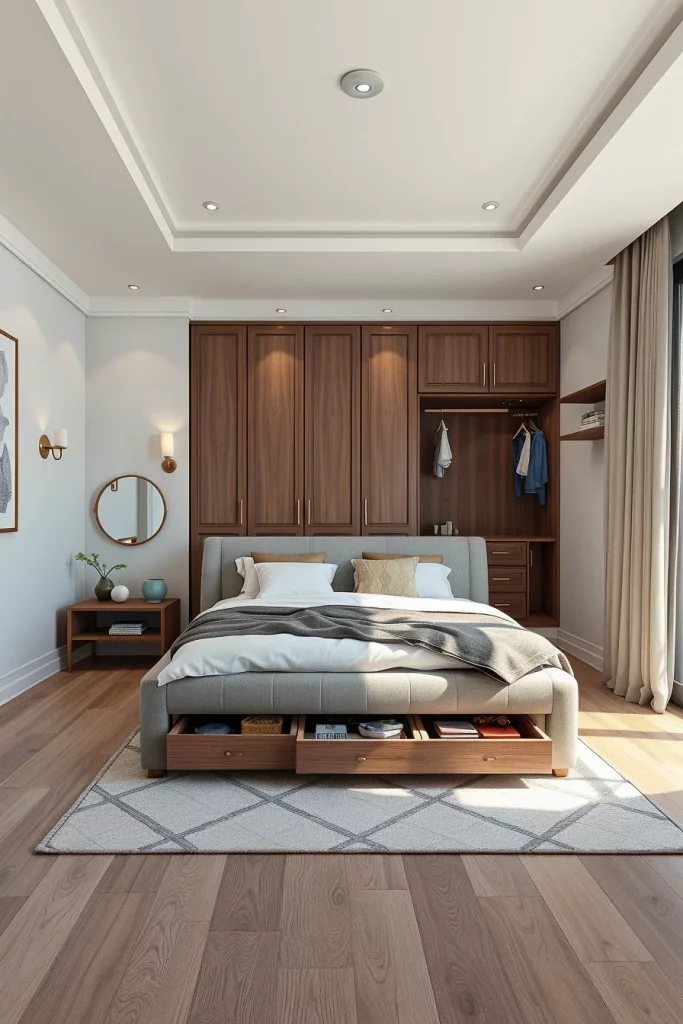 57 Small Bedroom Storage Ideas To Maximize Space In Style