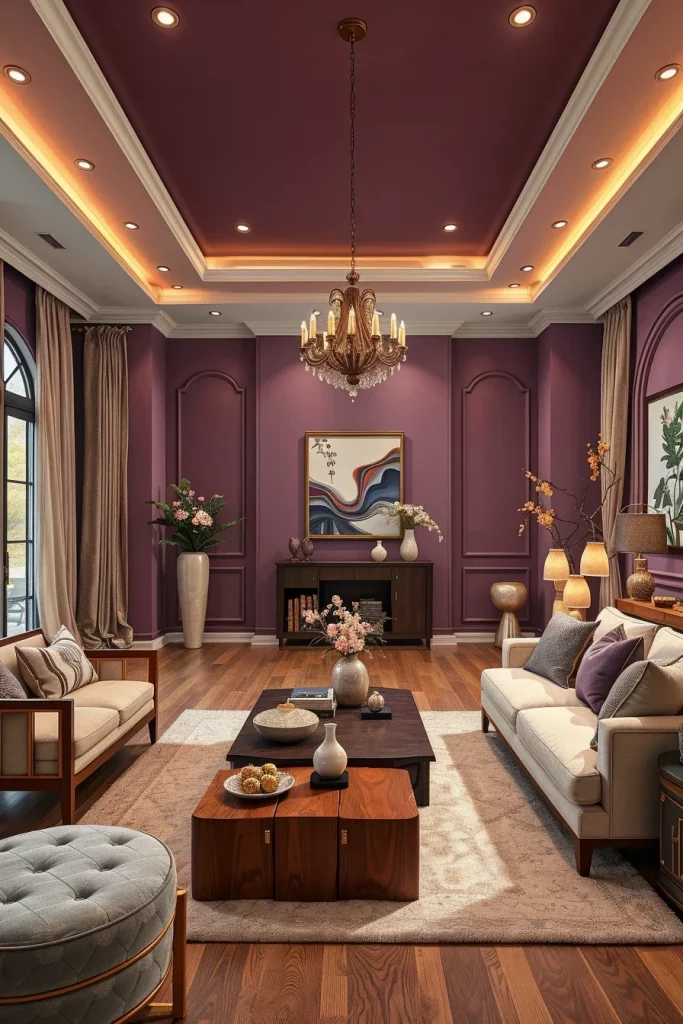 57 Plum Living Room Ideas For A Luxurious And Stylish Home