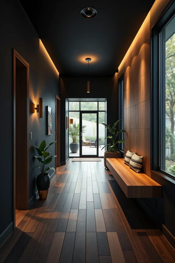 55 Modern Dark Hallway Ideas For A Stylish And Dramatic Home Entrance