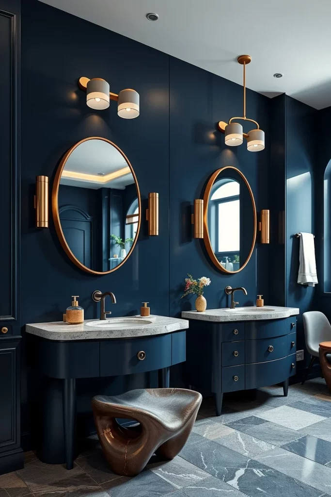 57 Navy Blue Bathroom Decor Ideas For A Stylish And Luxurious Space