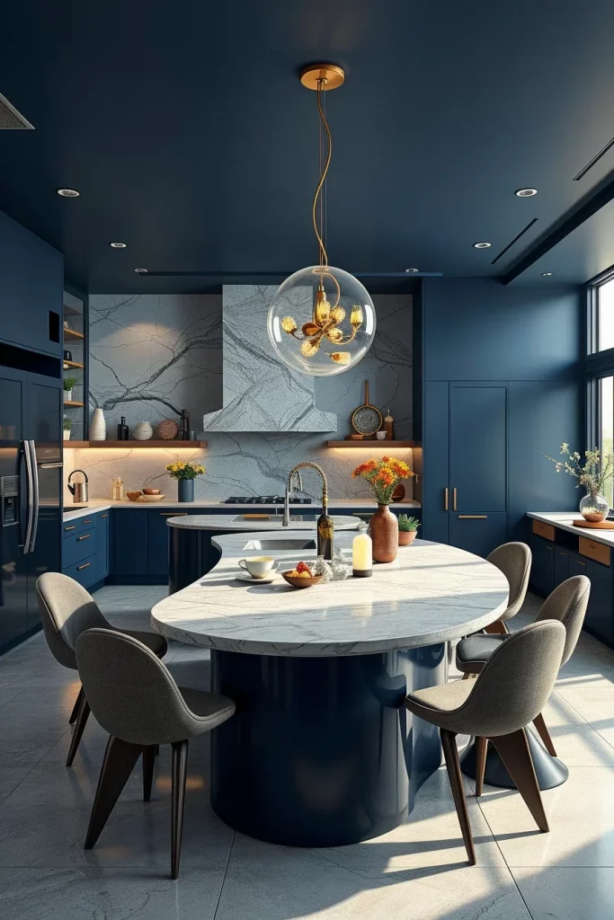 56 Navy Blue Kitchen Interior Design Ideas For A Stylish And Artistic Home