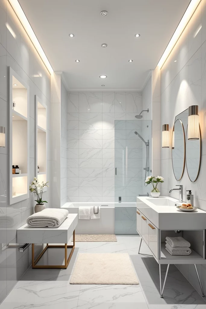 58 White Bathroom Decor Styling Ideas For A Timeless And Elegant Space
