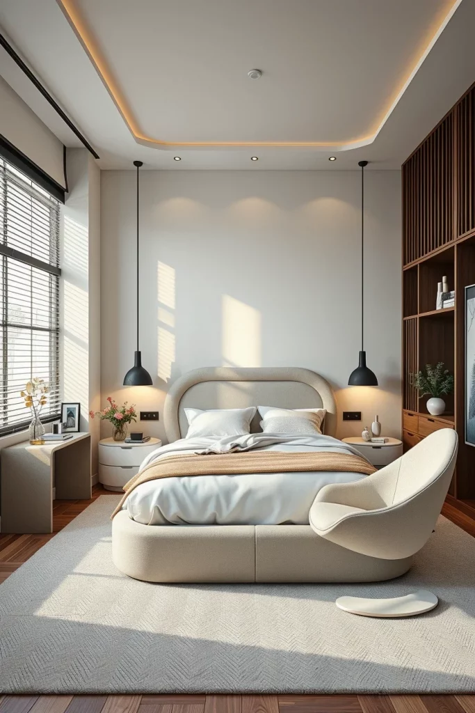 58 Curved Furniture Small Bedroom Design Ideas For Stylish Compact Spaces
