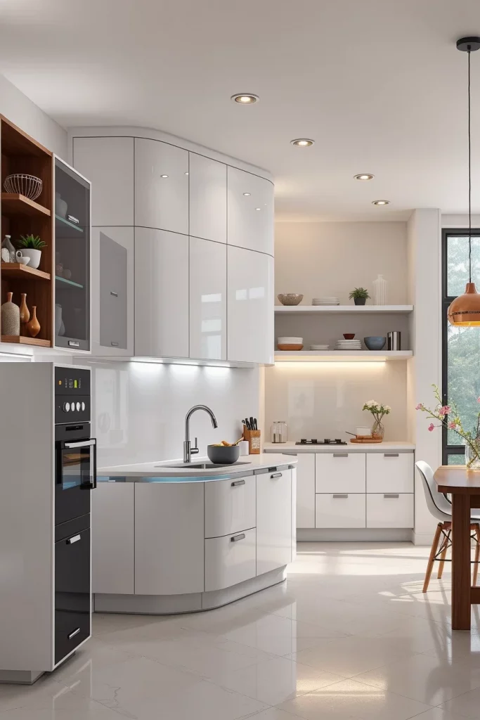 57 Curved Furniture Small Kitchen Design Ideas For A Stylish And Space-Saving Home