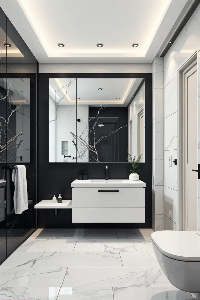 54 Black And White Bathroom Decor Ideas For A Stylish And Timeless Space