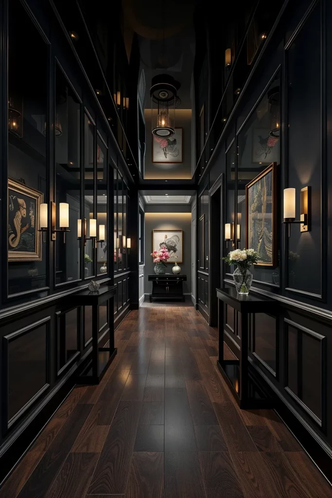 55 Modern Dark Hallway Ideas For A Stylish And Dramatic Home Entrance