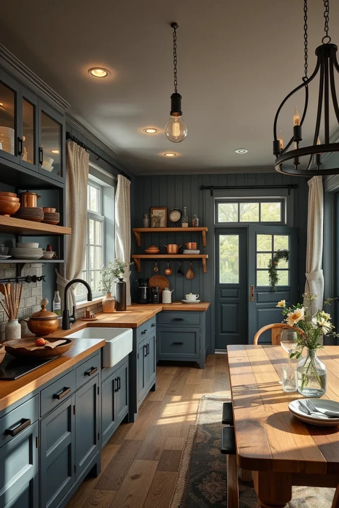 53 Dark Cottagecore Kitchen Ideas For A Cozy And Moody Home