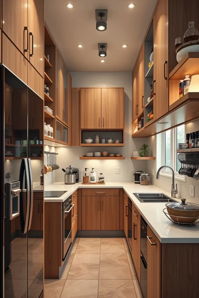 54 Compact Kitchen Design With Smart Storage Ideas For Stylish Small Spaces