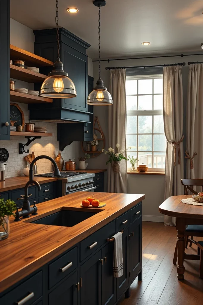 53 Dark Cottagecore Kitchen Ideas For A Cozy And Moody Home