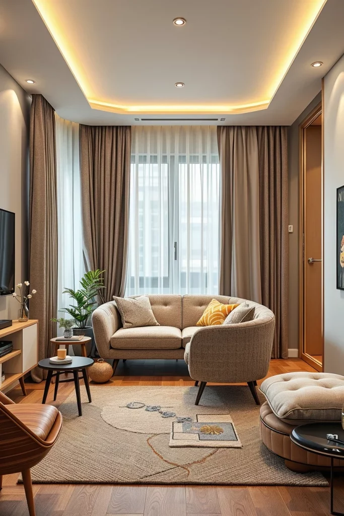 60 Curved Furniture Small Living Room Design Ideas To Maximize Style And Space