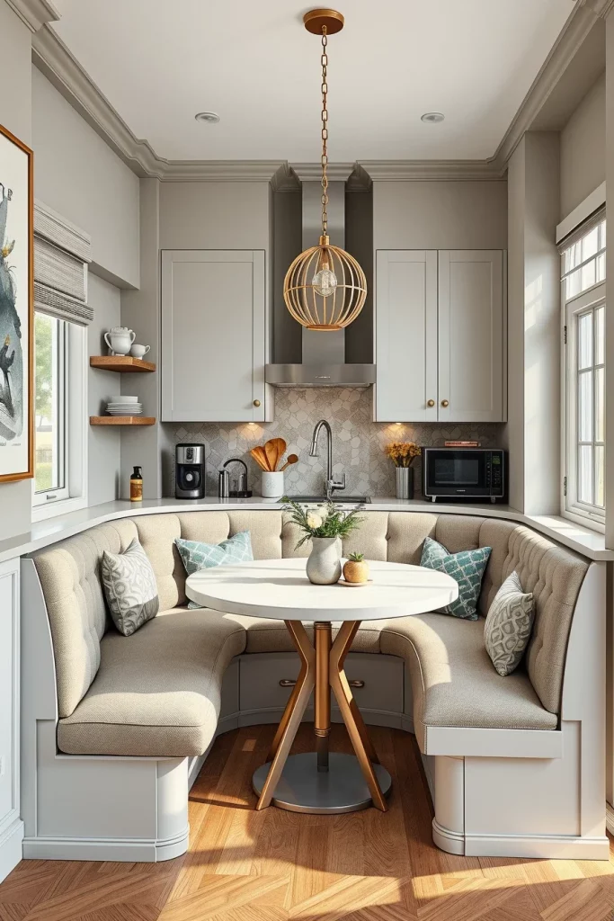 57 Curved Furniture Small Kitchen Design Ideas For A Stylish And Space-Saving Home